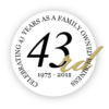 Celebrating 43 Years of Service Badge
