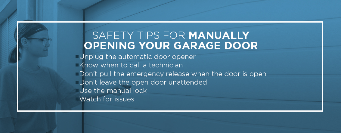 Safety Tips for Manually Opening Your Garage Door